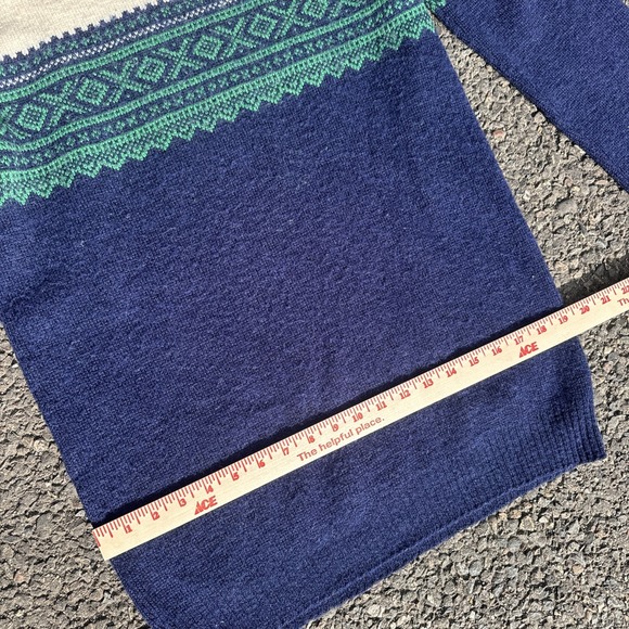 Vintage 80s Jersild Knit Sweater Mens Size Large VTG Tall USA Wool Acrylic - Picture 6 of 9